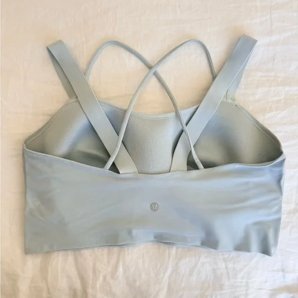 Lululemon Like a Cloud Longline Light Support sz 12, D/DD Cup Sports Bra - Mint - Picture 5 of 12